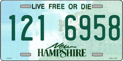 NH license plate 1216958