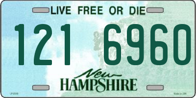 NH license plate 1216960