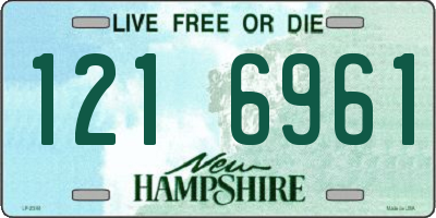 NH license plate 1216961