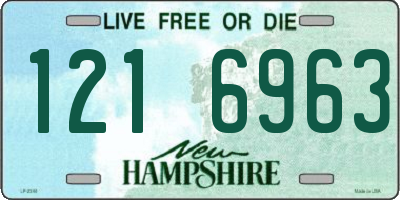 NH license plate 1216963
