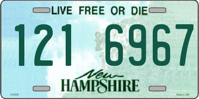 NH license plate 1216967