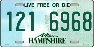 NH license plate 1216968