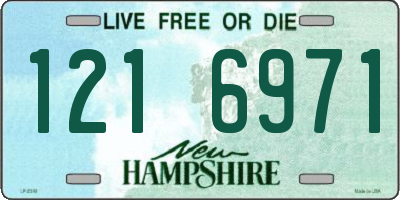 NH license plate 1216971