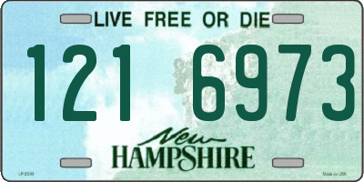 NH license plate 1216973