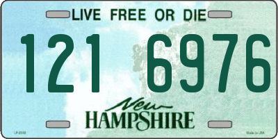 NH license plate 1216976