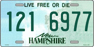NH license plate 1216977