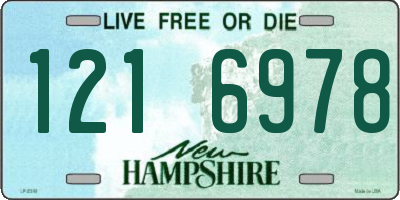 NH license plate 1216978