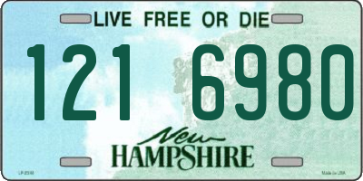 NH license plate 1216980