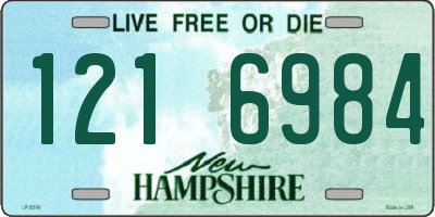 NH license plate 1216984