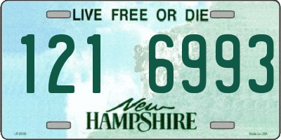 NH license plate 1216993