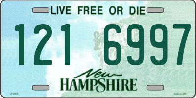 NH license plate 1216997