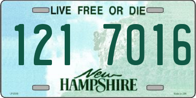 NH license plate 1217016