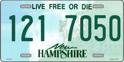 NH license plate 1217050