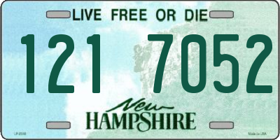 NH license plate 1217052