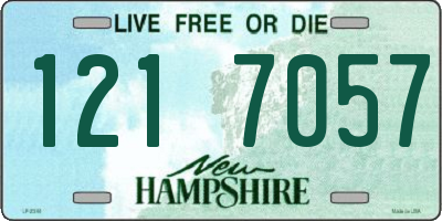 NH license plate 1217057