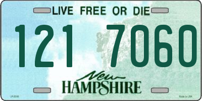 NH license plate 1217060