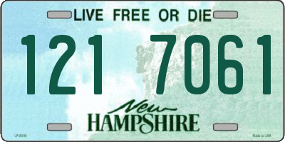 NH license plate 1217061