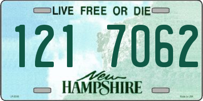 NH license plate 1217062