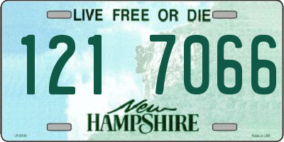 NH license plate 1217066