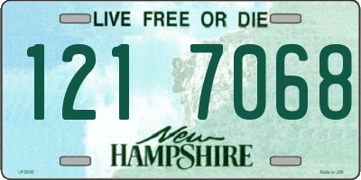 NH license plate 1217068