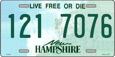 NH license plate 1217076