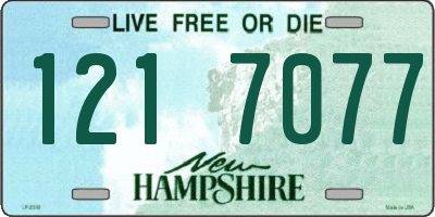 NH license plate 1217077
