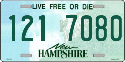 NH license plate 1217080