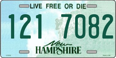 NH license plate 1217082