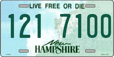 NH license plate 1217100