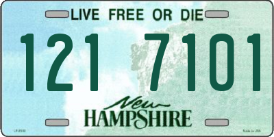 NH license plate 1217101