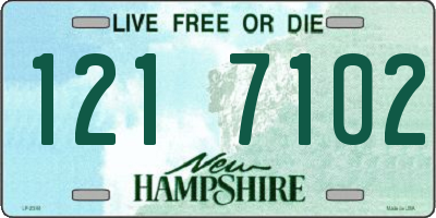 NH license plate 1217102