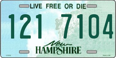 NH license plate 1217104