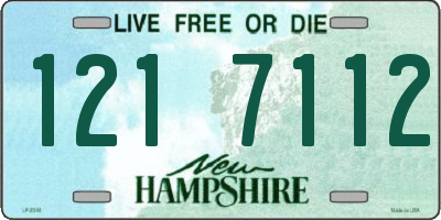 NH license plate 1217112