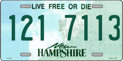 NH license plate 1217113