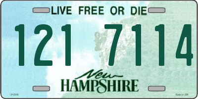 NH license plate 1217114