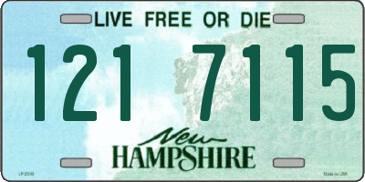 NH license plate 1217115