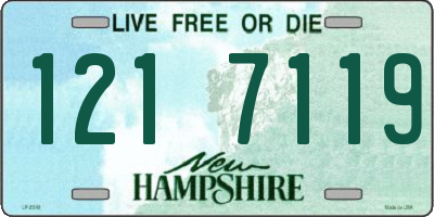NH license plate 1217119