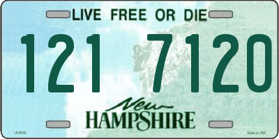 NH license plate 1217120