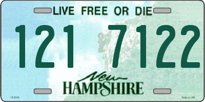 NH license plate 1217122