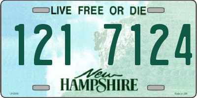 NH license plate 1217124