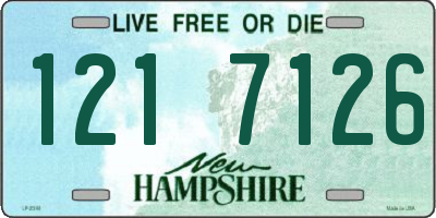 NH license plate 1217126