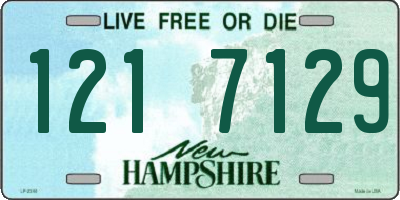 NH license plate 1217129