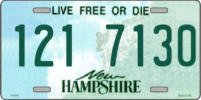 NH license plate 1217130