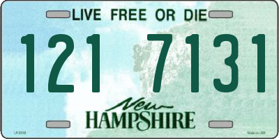 NH license plate 1217131