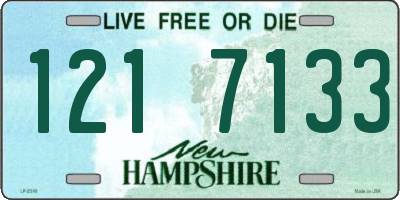 NH license plate 1217133