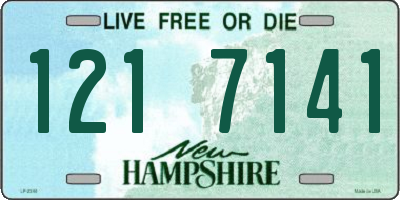 NH license plate 1217141