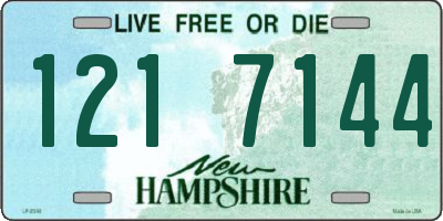 NH license plate 1217144