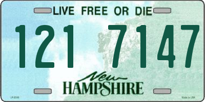 NH license plate 1217147