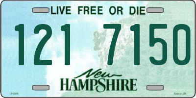 NH license plate 1217150