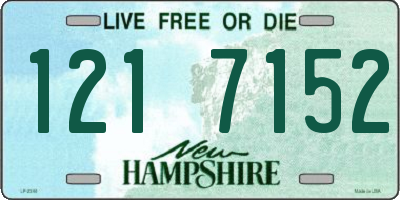 NH license plate 1217152